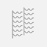 12 Bottle Metal 2 Deep Wall Rack