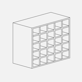 25 Bottle Pigeon Cube Storage