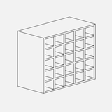 25 Bottle Pigeon Cube Storage