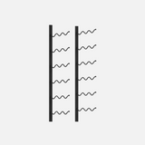 18 Bottle Metal 3 Deep Wall Rack