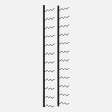 36 Bottle Metal 3 Deep Wall Rack
