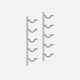 4 Bottle Metal Magnum Wall Rack