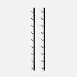9 Bottle Metal Magnum Wall Rack
